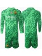 Inter Milan Brankářské Domácí dres pro děti 2024-25 Dlouhý Rukáv (+ trenýrky)